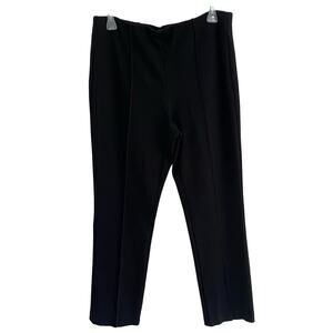 Chico’s Black Slimming Front Pleat Leggings Tummy Control Size 1R (M/8)